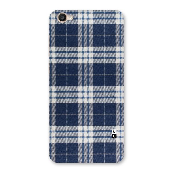 Blue White Check Back Case for Vivo Y55s