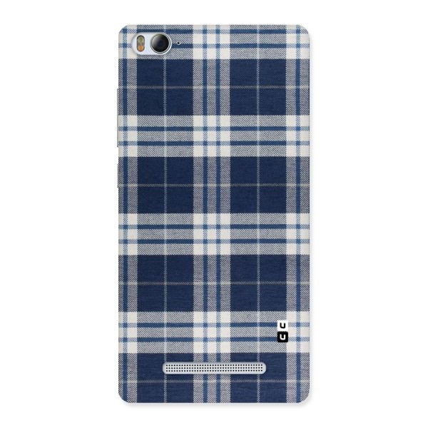 Blue White Check Back Case for Xiaomi Mi4i