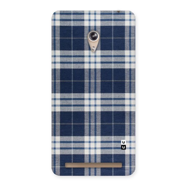 Blue White Check Back Case for Zenfone 6