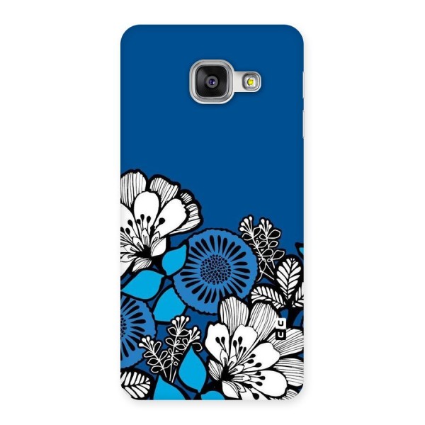 Blue White Flowers Back Case for Galaxy A3 2016