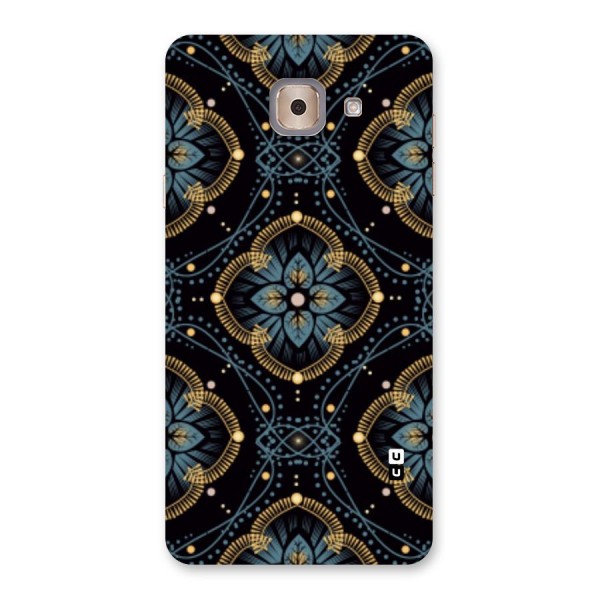 Blue With Black Flower Back Case for Galaxy J7 Max