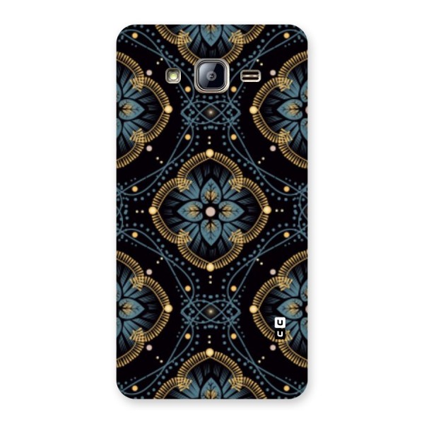 Blue With Black Flower Back Case for Galaxy On5