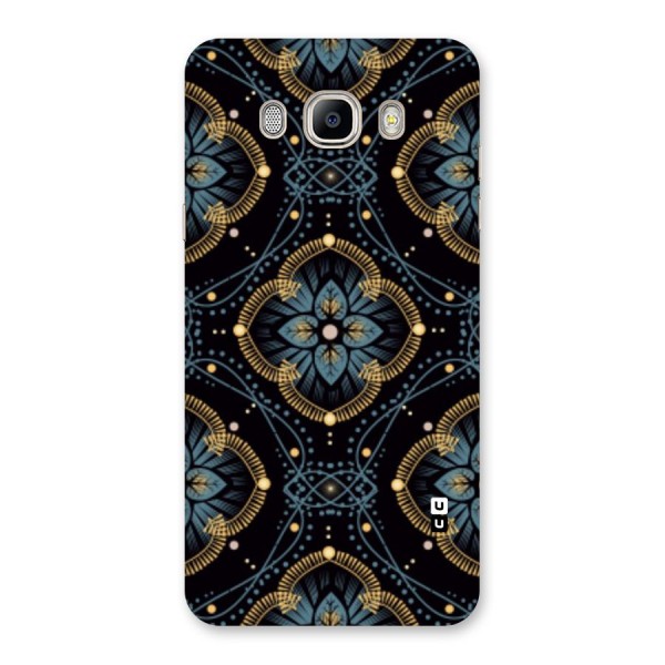 Blue With Black Flower Back Case for Galaxy On8