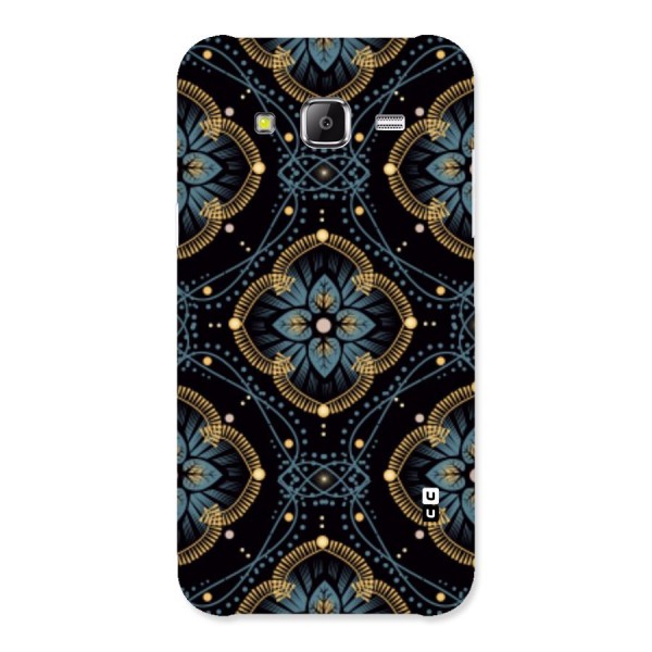 Blue With Black Flower Back Case for Samsung Galaxy J5