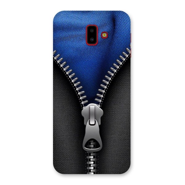 Blue Zipper Back Case for Galaxy J6 Plus