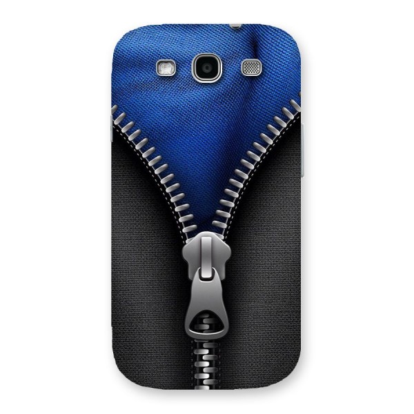 Blue Zipper Back Case for Galaxy S3 Neo