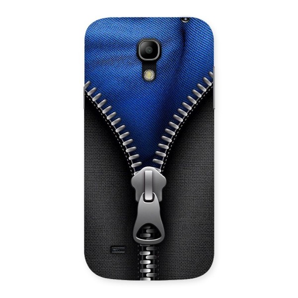 Blue Zipper Back Case for Galaxy S4 Mini