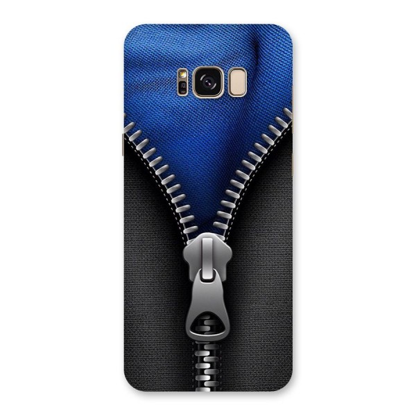 Blue Zipper Back Case for Galaxy S8 Plus