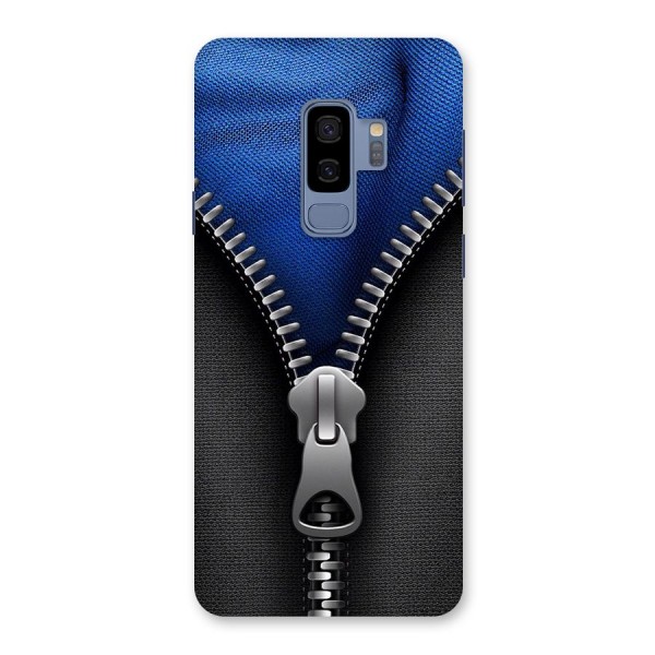 Blue Zipper Back Case for Galaxy S9 Plus