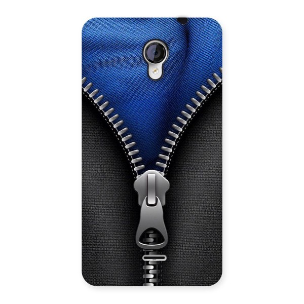 Blue Zipper Back Case for Micromax Unite 2 A106