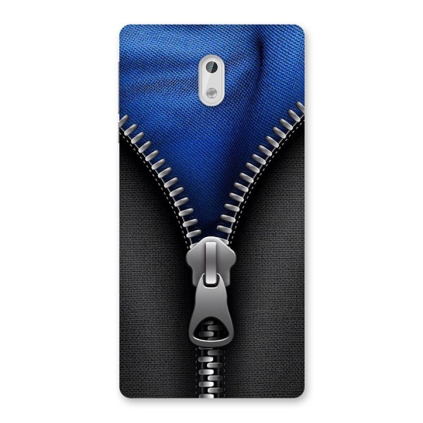 Blue Zipper Back Case for Nokia 3