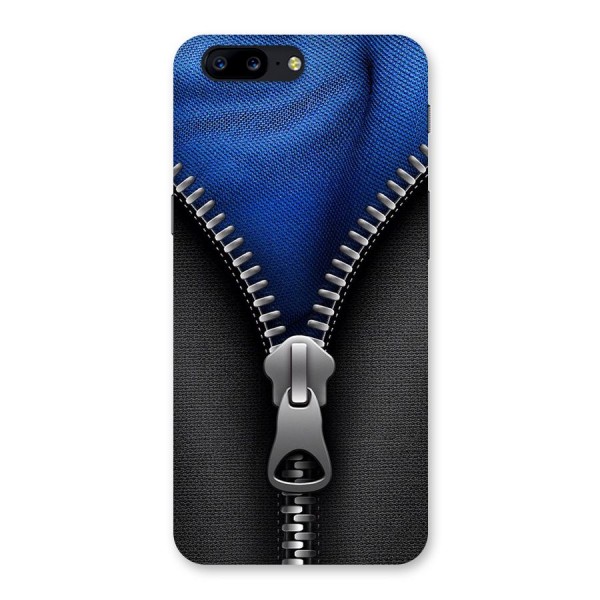 Blue Zipper Back Case for OnePlus 5