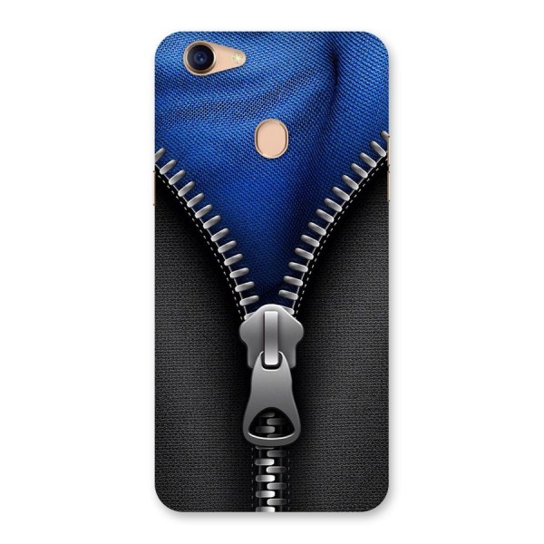 Blue Zipper Back Case for Oppo F5