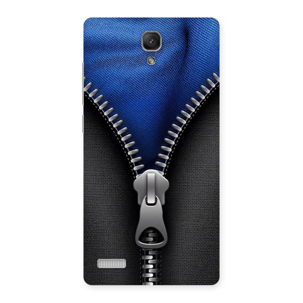 Blue Zipper Back Case for Redmi Note