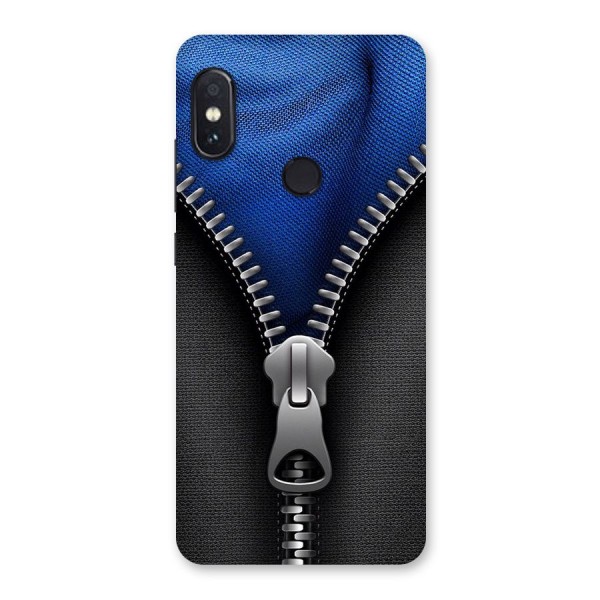 Blue Zipper Back Case for Redmi Note 5 Pro