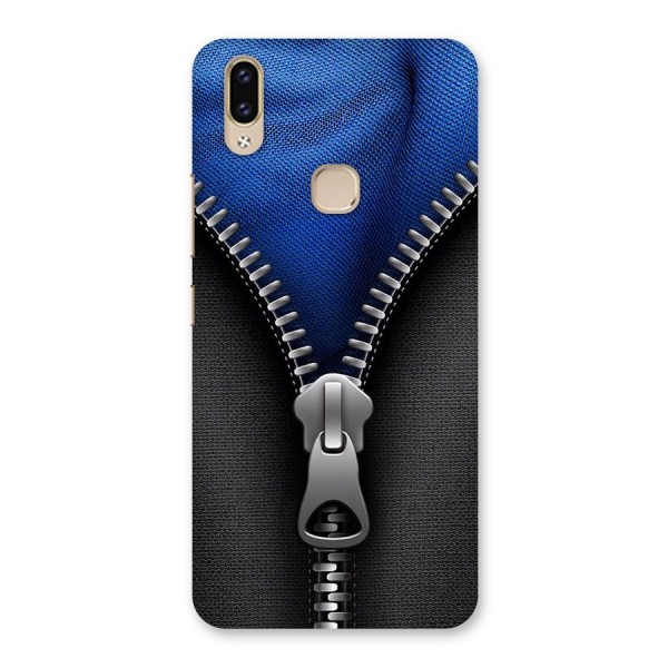 Blue Zipper Back Case for Vivo V9