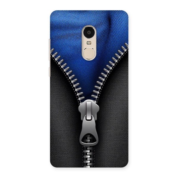 Blue Zipper Back Case for Xiaomi Redmi Note 4