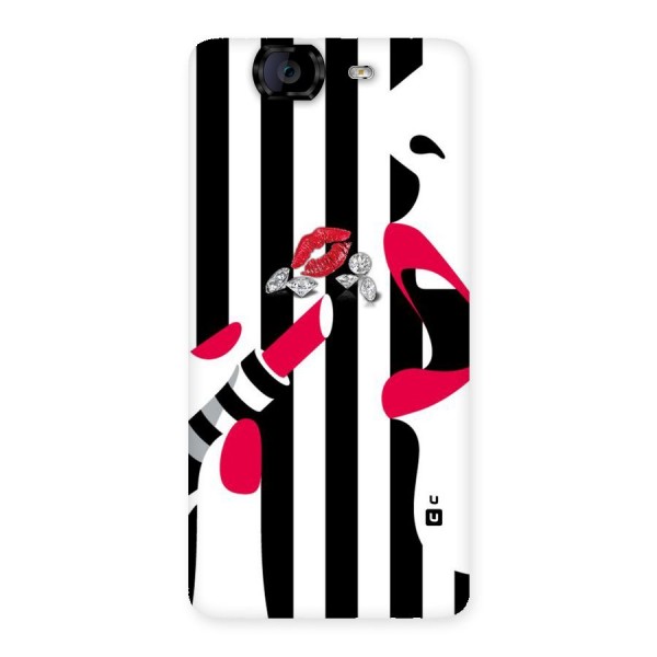 Bold Woman Back Case for Canvas Knight A350