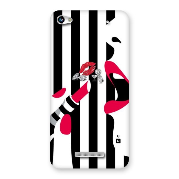 Bold Woman Back Case for Micromax Hue 2