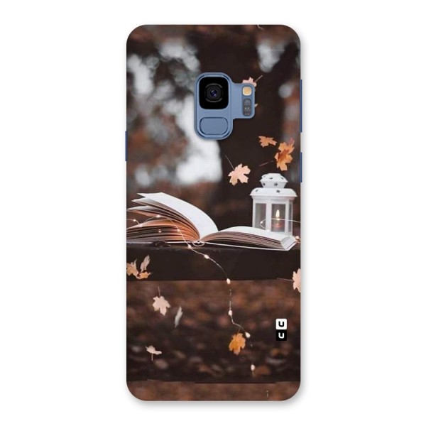 Book and Fall Leaves Back Case for Galaxy S9