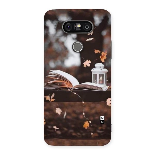 Book and Fall Leaves Back Case for LG G5