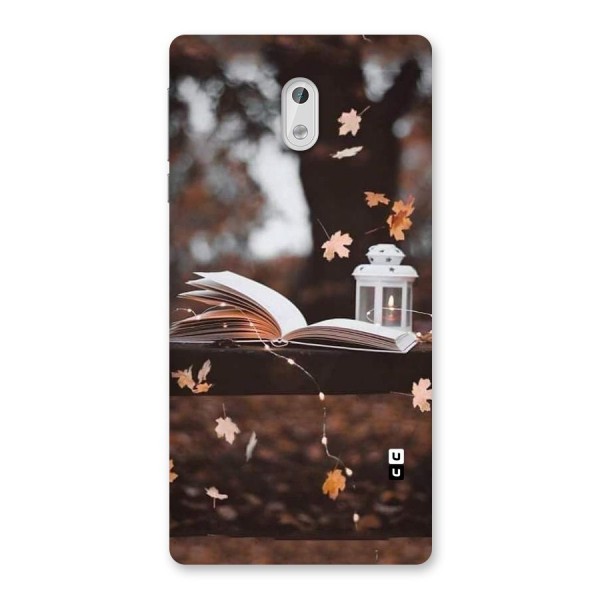 Book and Fall Leaves Back Case for Nokia 3