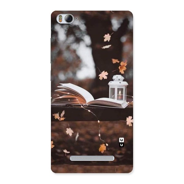 Book and Fall Leaves Back Case for Xiaomi Mi4i