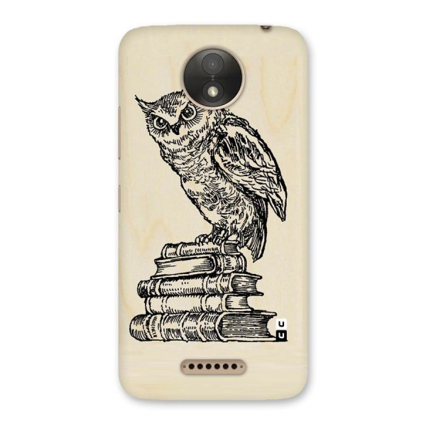 Book Owl Back Case for Moto C Plus