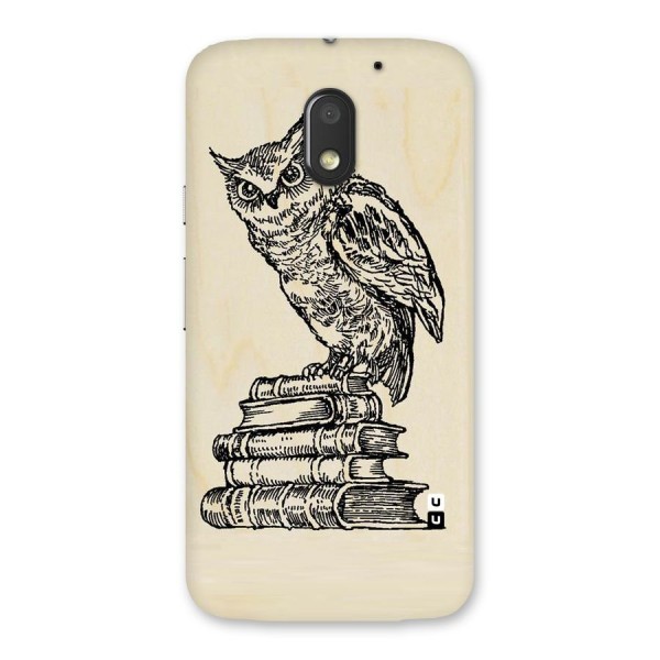 Book Owl Back Case for Moto E3 Power