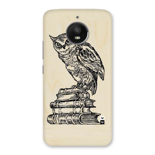 Book Owl Back Case for Moto E4 Plus