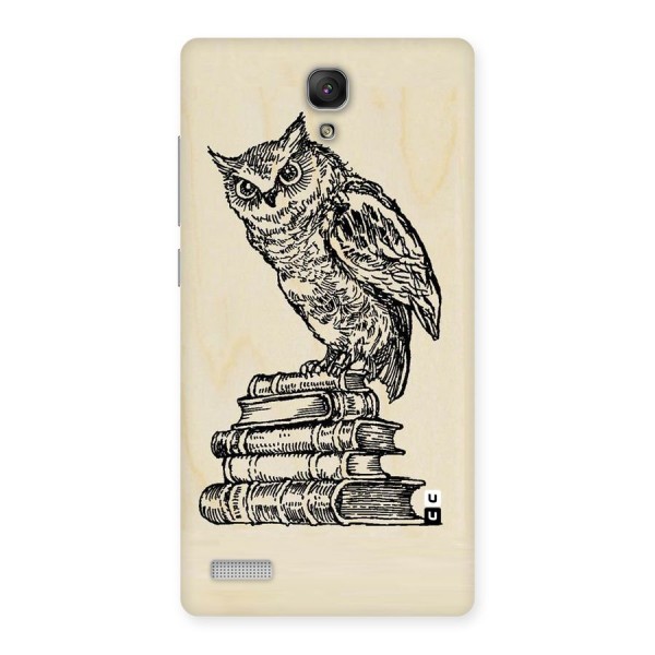 Book Owl Back Case for Redmi Note