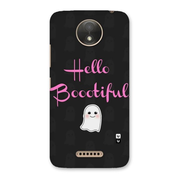 Boootiful Back Case for Moto C Plus