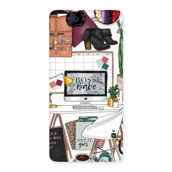 Boss Babe Back Case for Canvas Knight A350