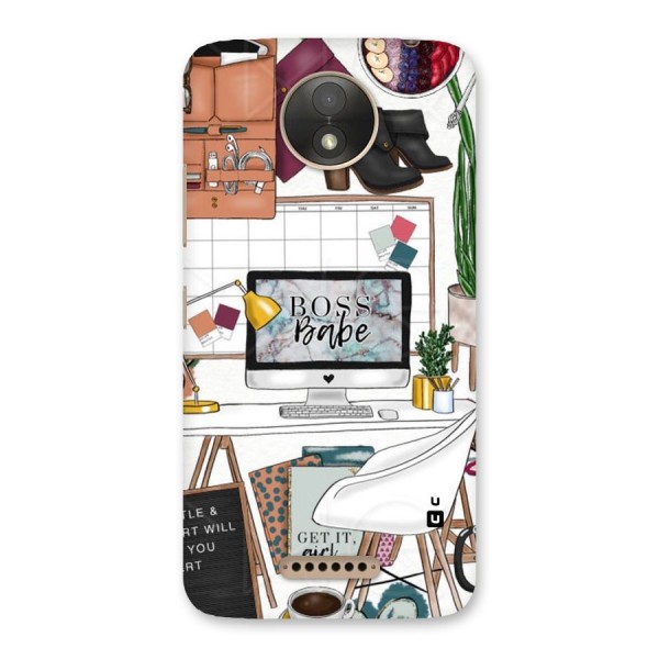 Boss Babe Back Case for Moto C Plus