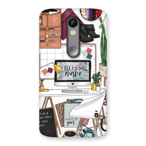 Boss Babe Back Case for Moto X Force