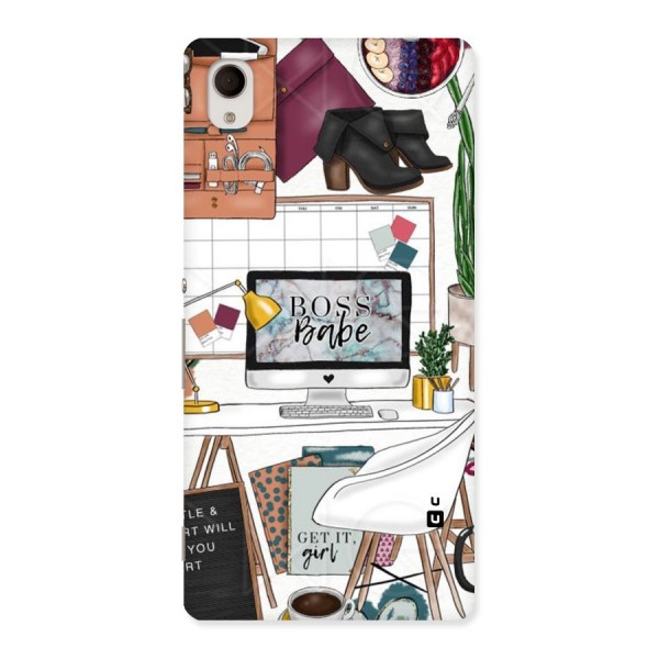 Boss Babe Back Case for Xperia M4 Aqua