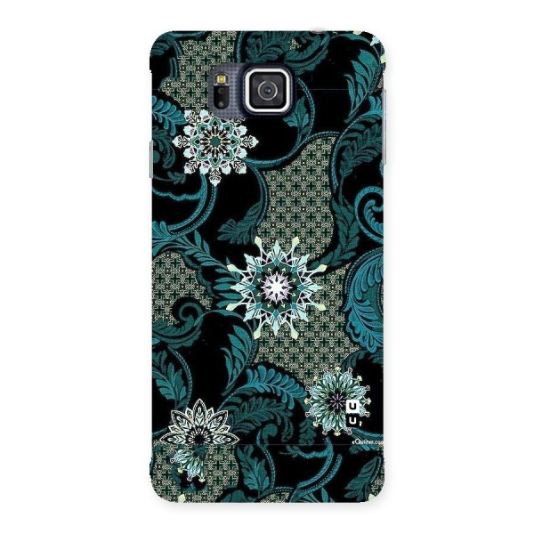 Bottle Green Floral Back Case for Galaxy Alpha