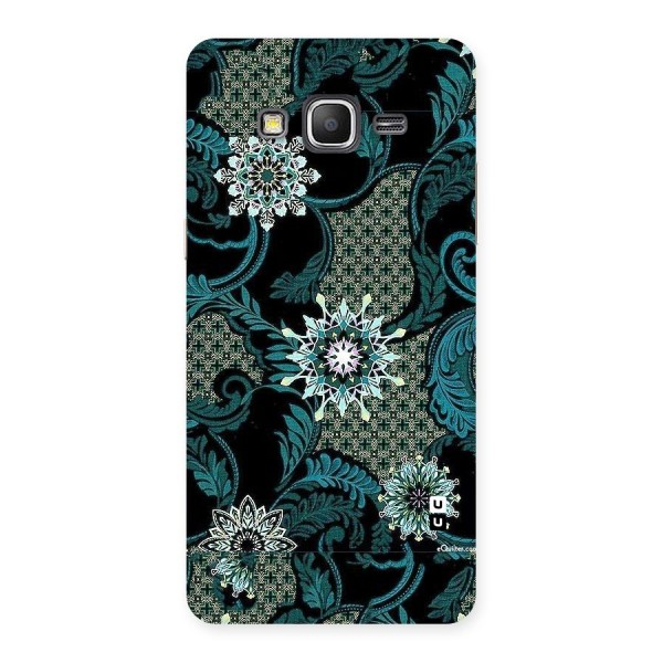 Bottle Green Floral Back Case for Galaxy Grand Prime