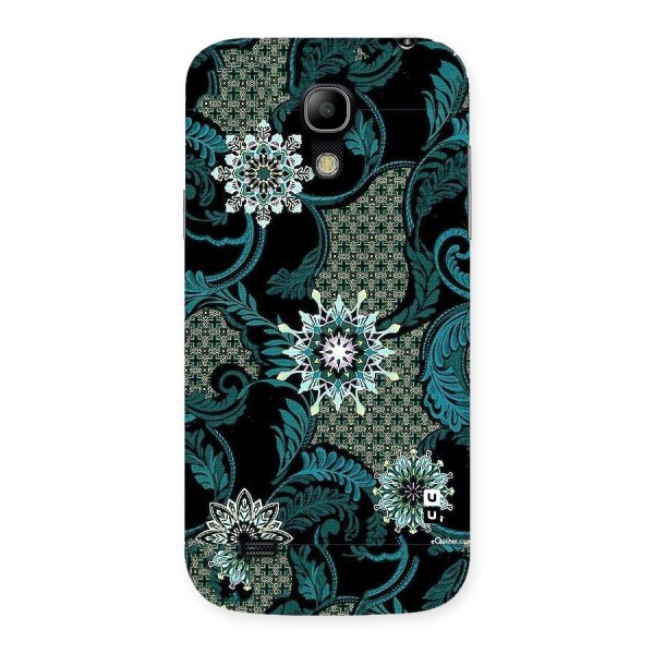 Bottle Green Floral Back Case for Galaxy S4 Mini