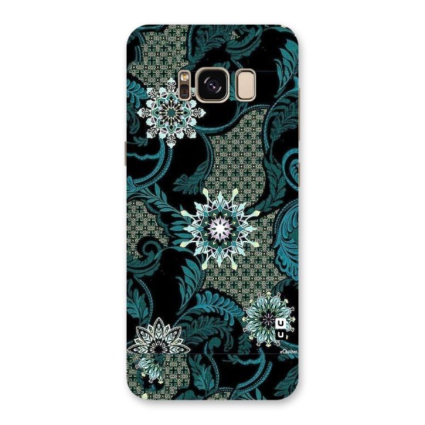 Bottle Green Floral Back Case for Galaxy S8