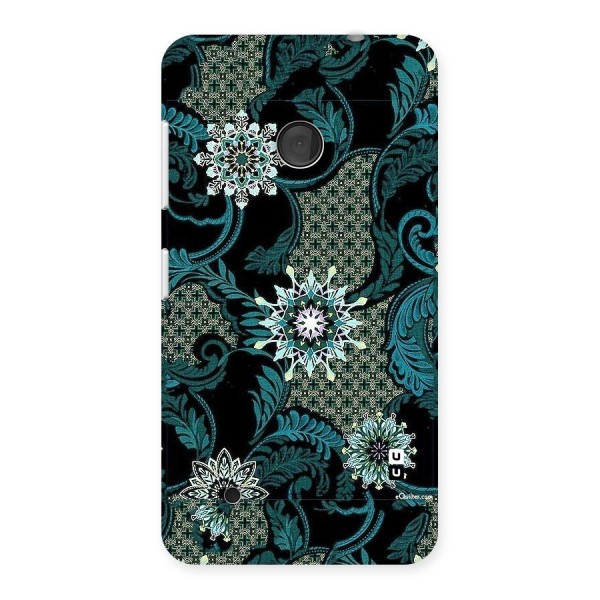 Bottle Green Floral Back Case for Lumia 530