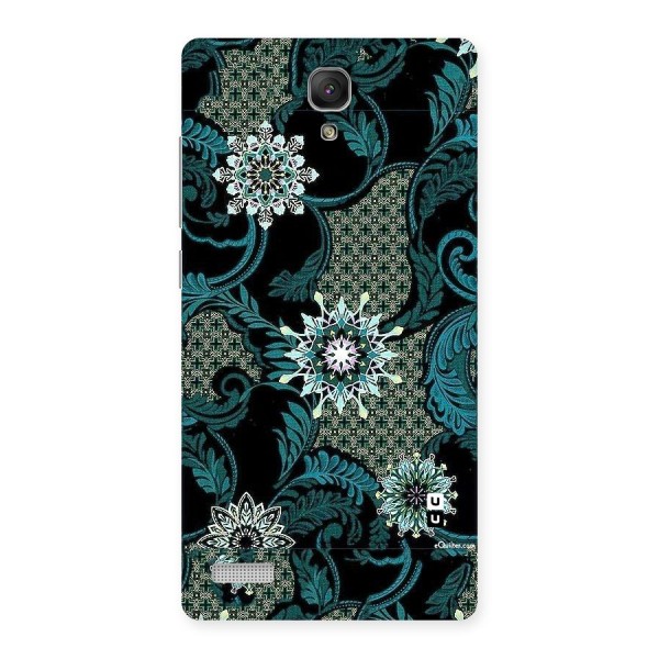 Bottle Green Floral Back Case for Redmi Note