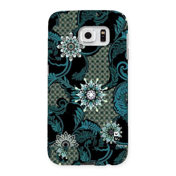 Bottle Green Floral Back Case for Samsung Galaxy S6