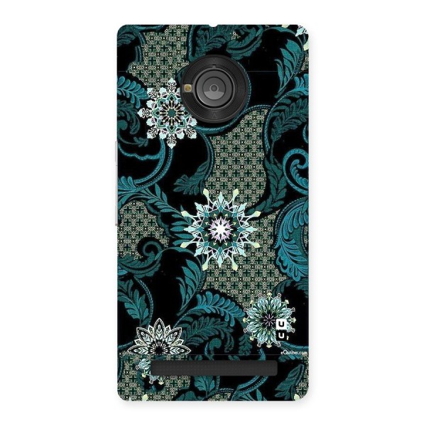 Bottle Green Floral Back Case for Yu Yuphoria