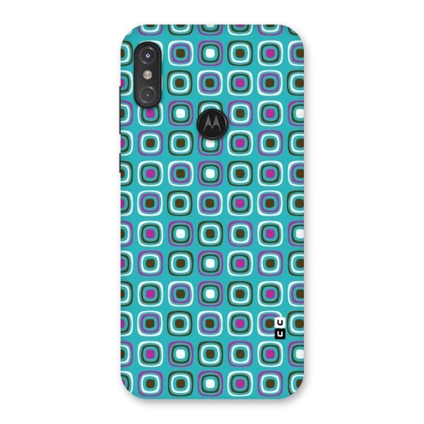 Boxes Tiny Pattern Back Case for Motorola One Power