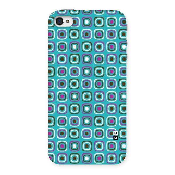 Boxes Tiny Pattern Back Case for iPhone 4 4s