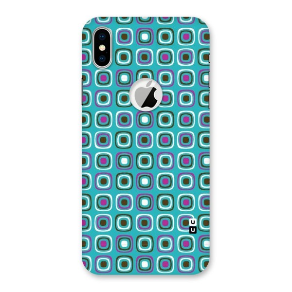 Boxes Tiny Pattern Back Case for iPhone XS Logo Cut