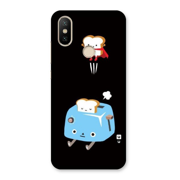 Bread Toast Back Case for Mi A2