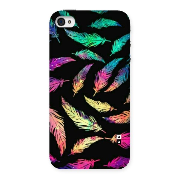 Bright Feathers Back Case for iPhone 4 4s