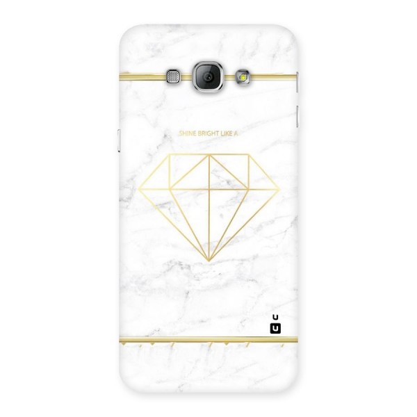 Bright Gold Diamond Back Case for Galaxy A8